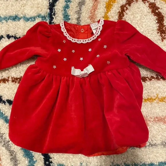fitted lace wedding dress Baby/Toddler Twirl Dress - Scarlet Red | 100% Organic